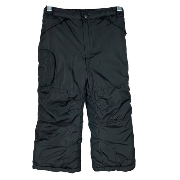 London Fog Snow Pants Black Pockets Insulated Kids 4T Ski Winter Outdoor - Picture 1 of 10